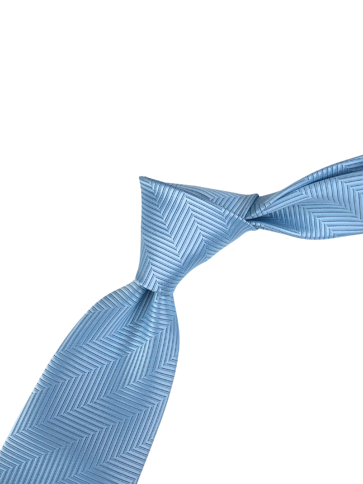 Sky Blue Self Print Tie