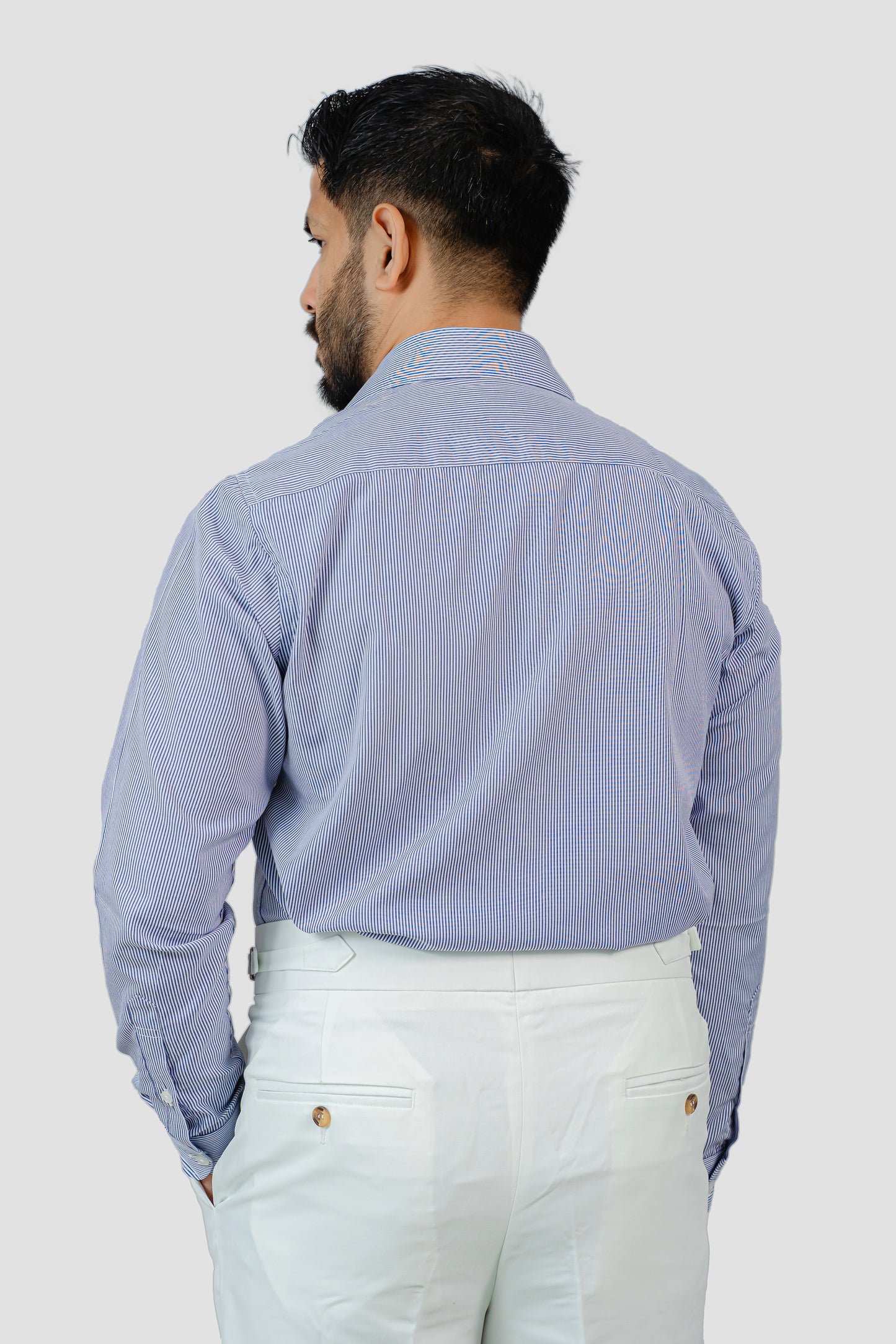 Blue Subtle Stripe Formal Shirt