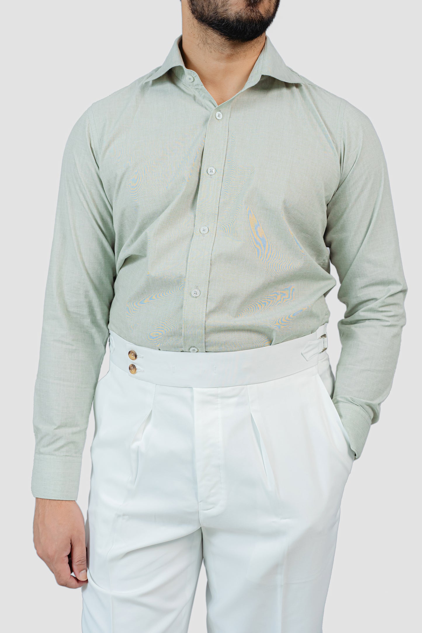 Mint Grey Formal Shirt