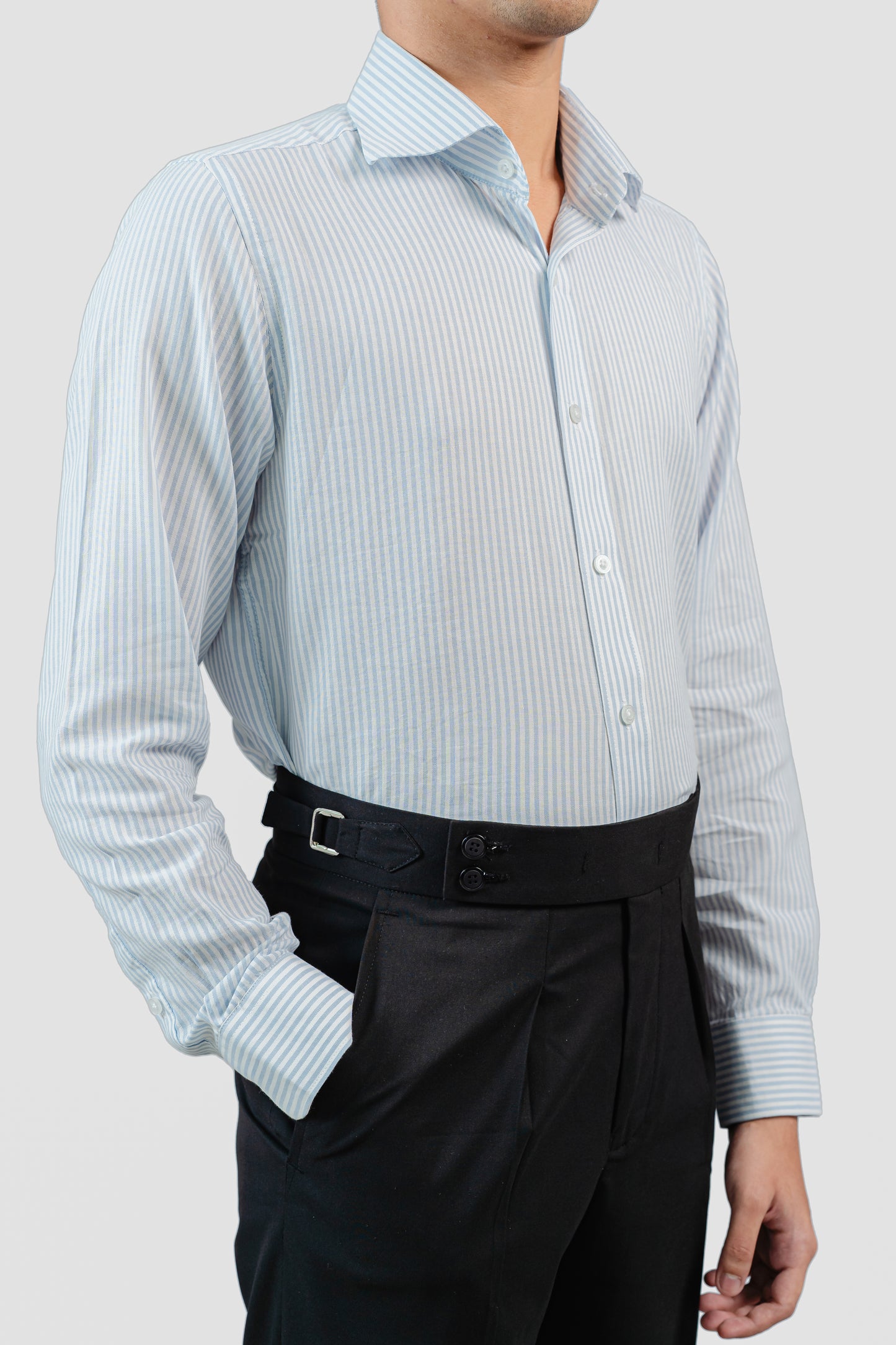 Light Blue Stripe Formal Shirt