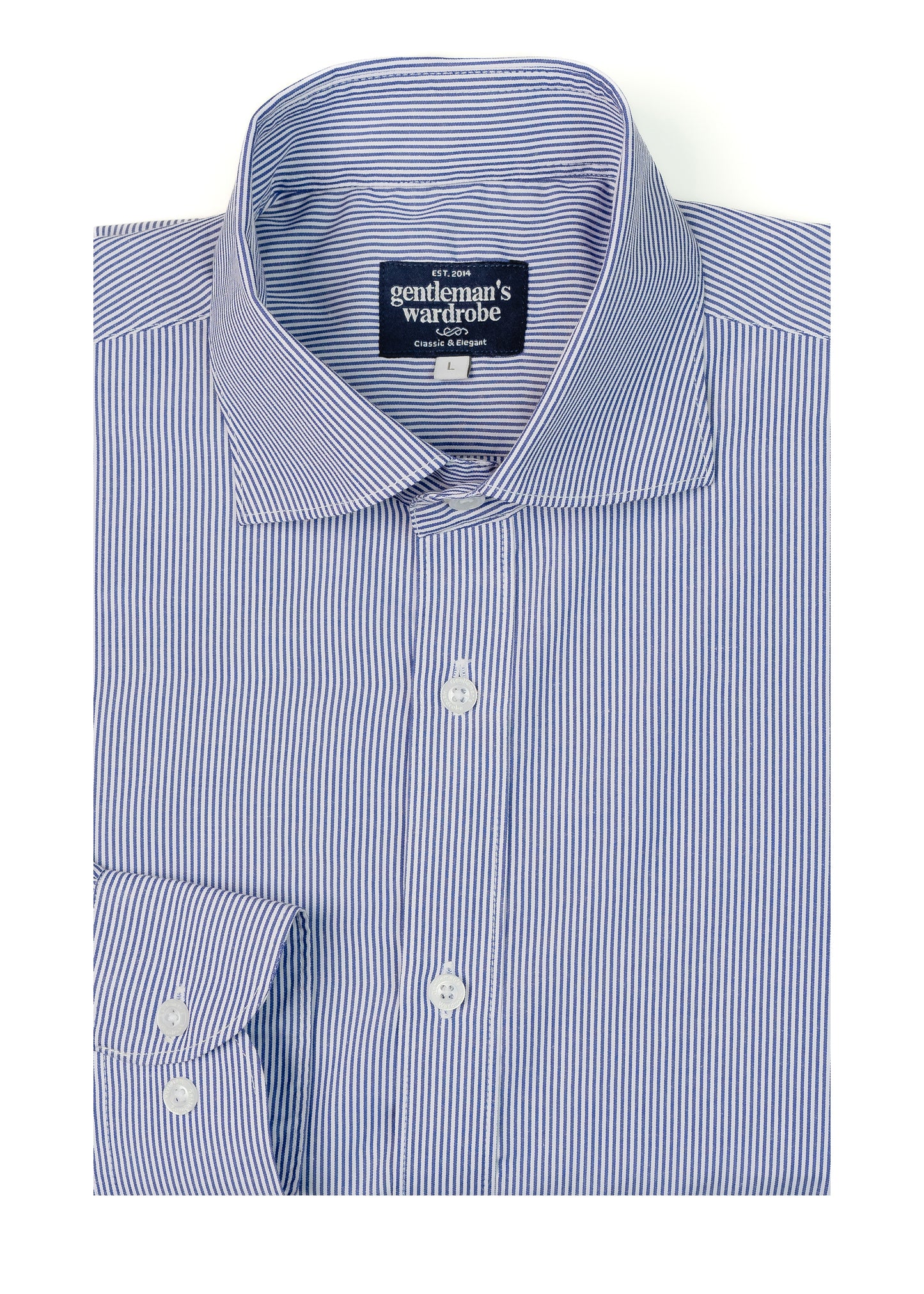 Blue Subtle Stripe Formal Shirt