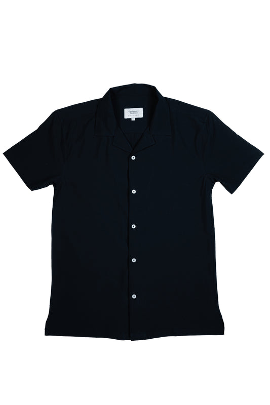 Black Cuban Half Shirt