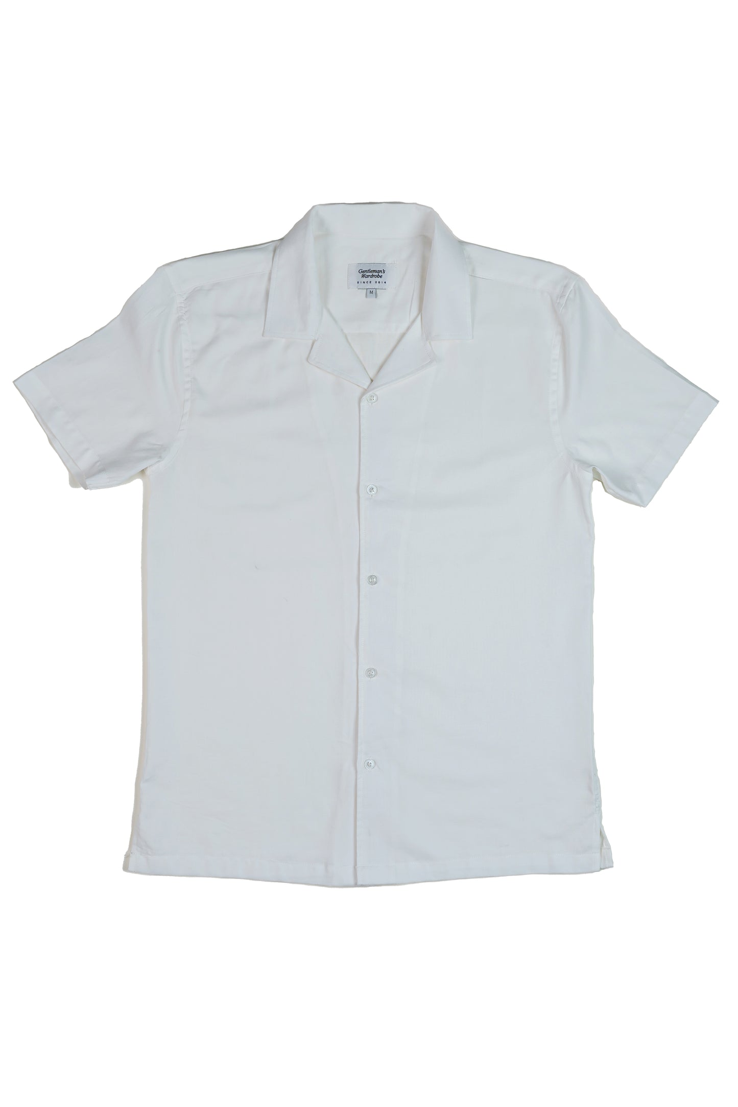 White Cuban Half Shirt