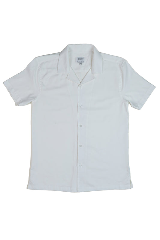 White Cuban Half Shirt