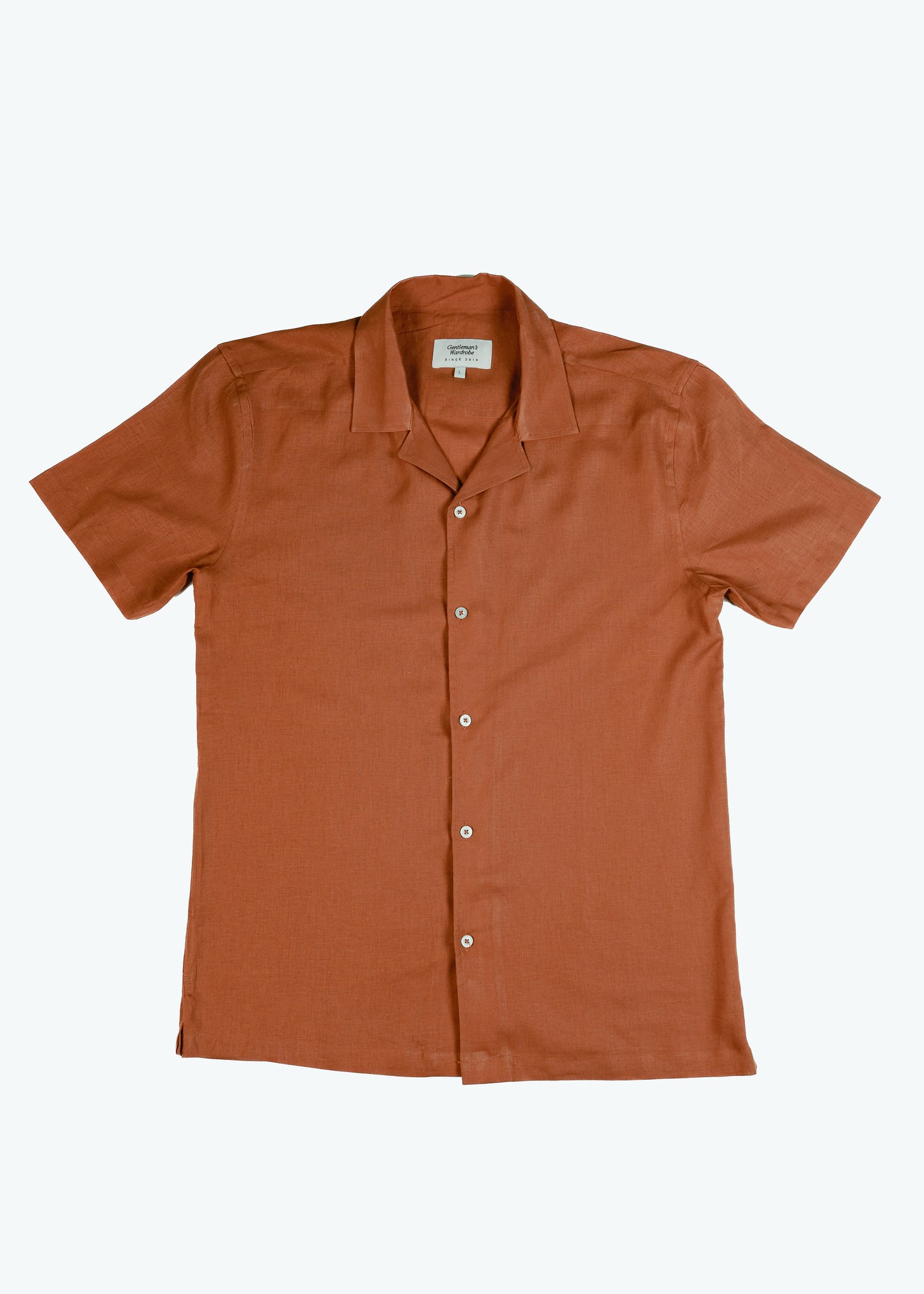 Terracotta Cuban Half Shirt