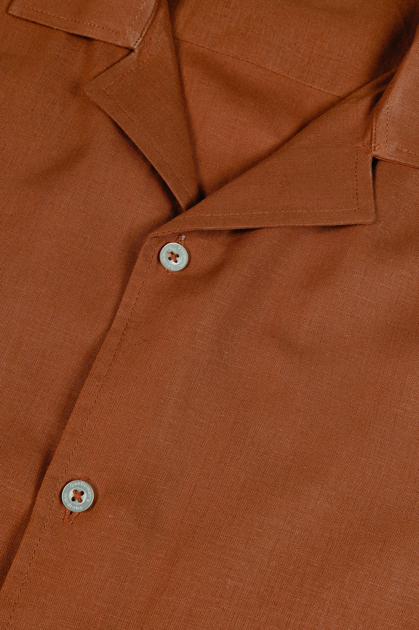 Terracotta Cuban Half Shirt