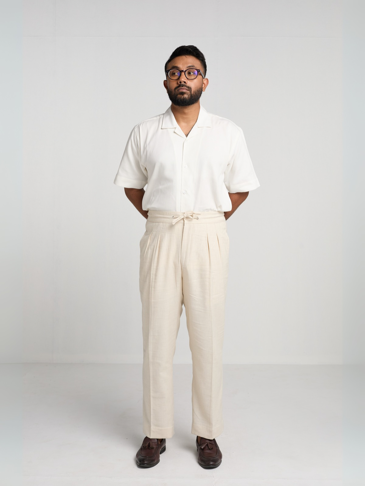 Off-white Draw String Trouser