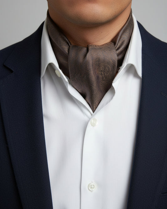 Bronze Jacquard Ascot