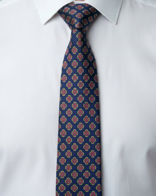 Navy Floral Tie