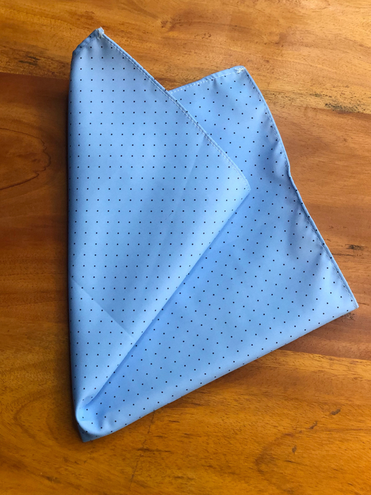 Sky Blue dotted Pocket Square