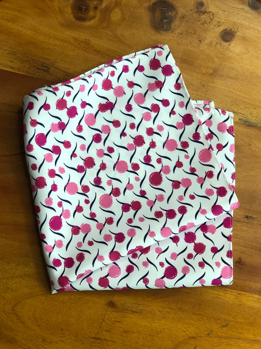 Pink & White Pattern Pocket Square