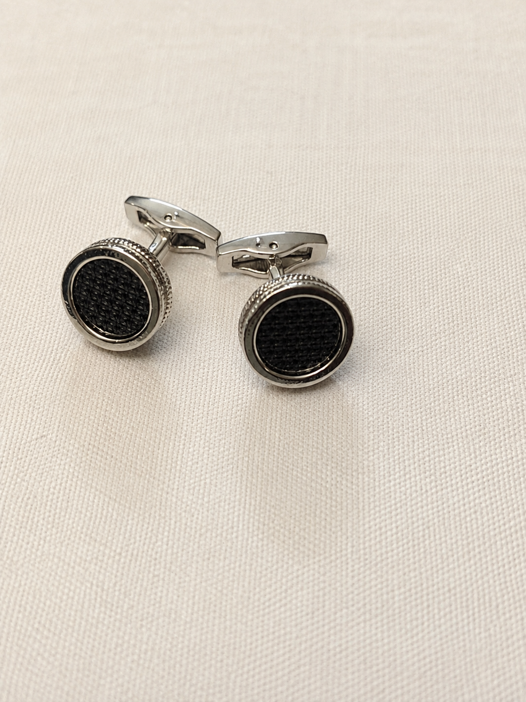 Noir Basketweave Cufflinks