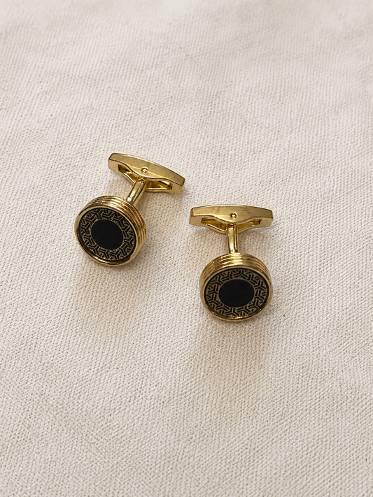 Octagonal Onyx Cufflinks