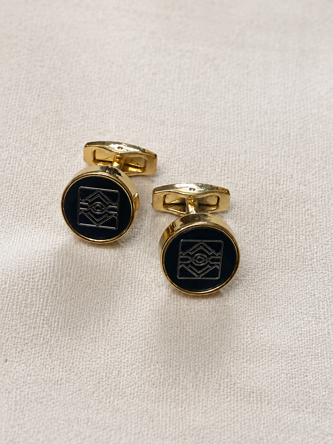Art Deco Crest Cufflinks