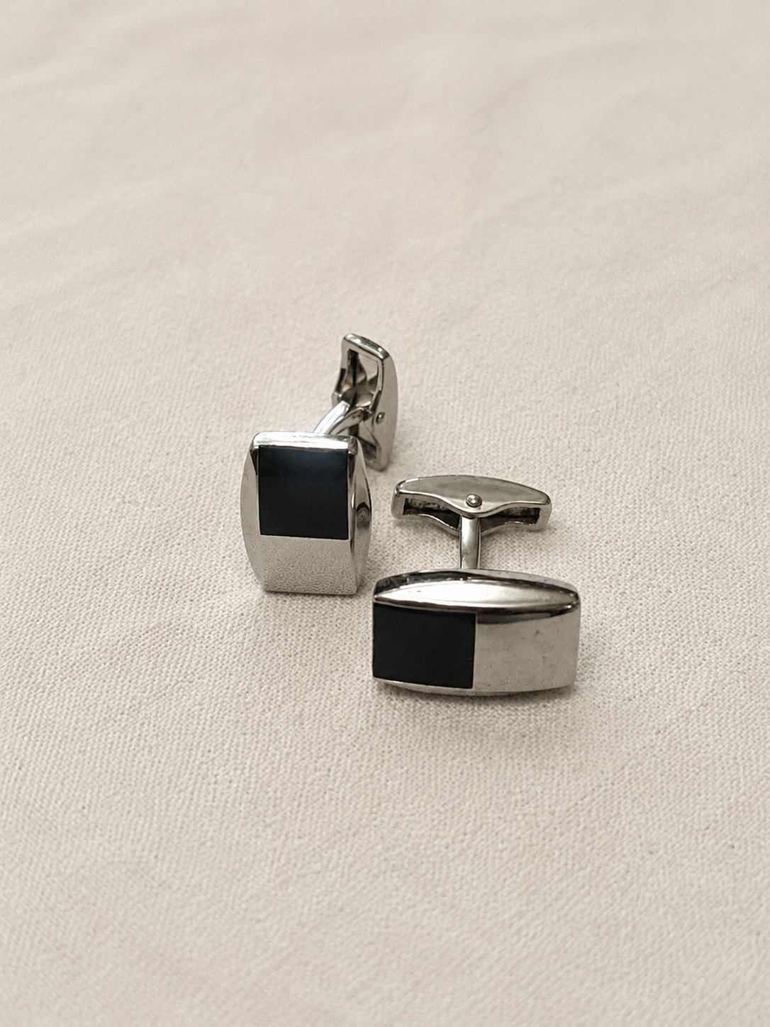 Monaco Black Inlay Cufflinks