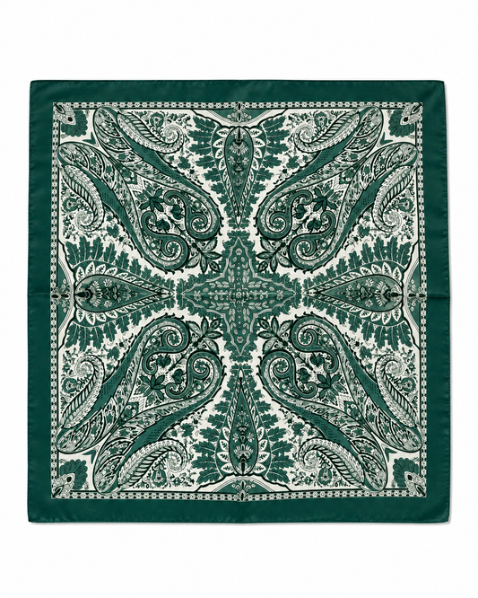 Emerald Heritage Paisley Bandana