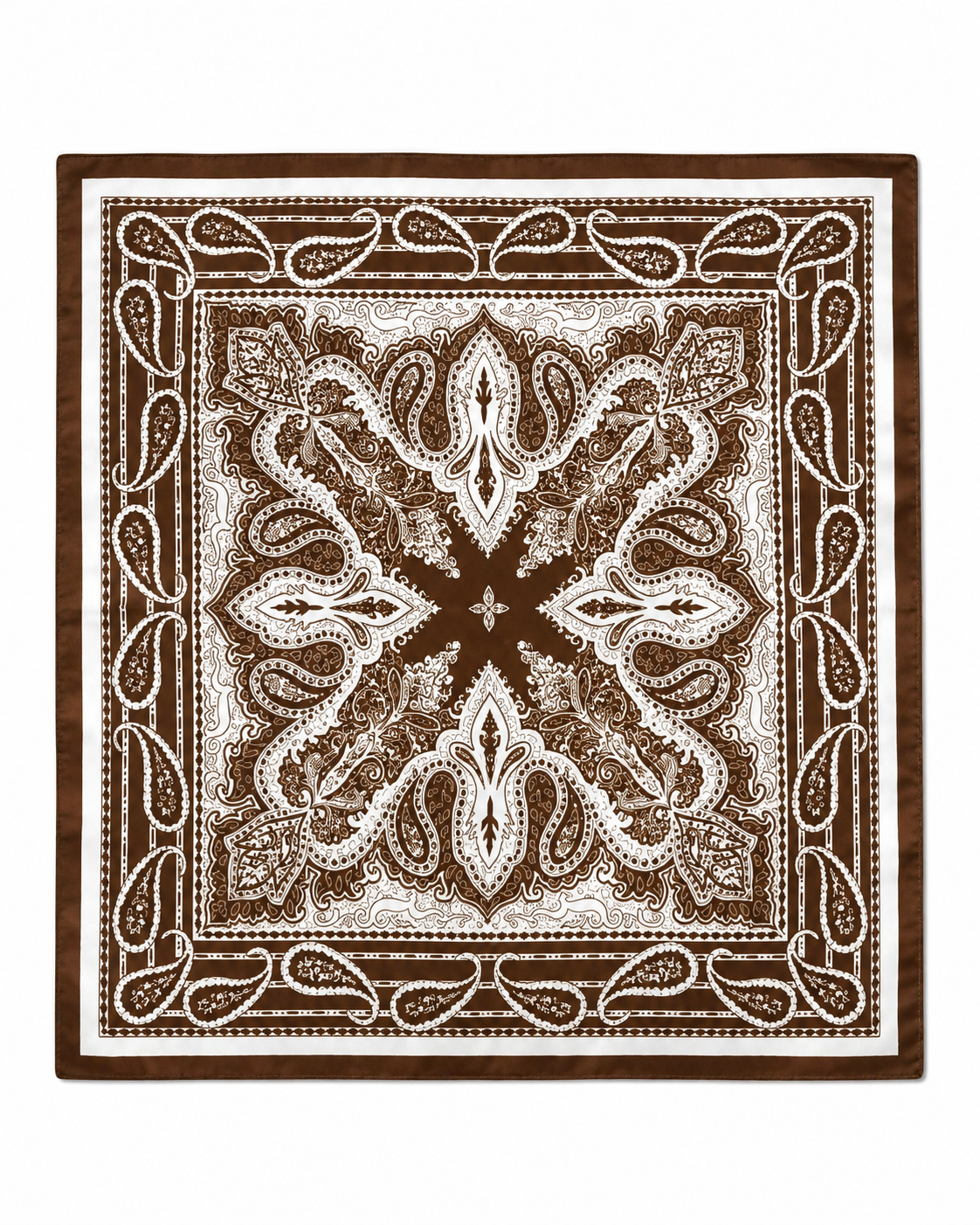 Cocoa Heritage Paisley Bandana