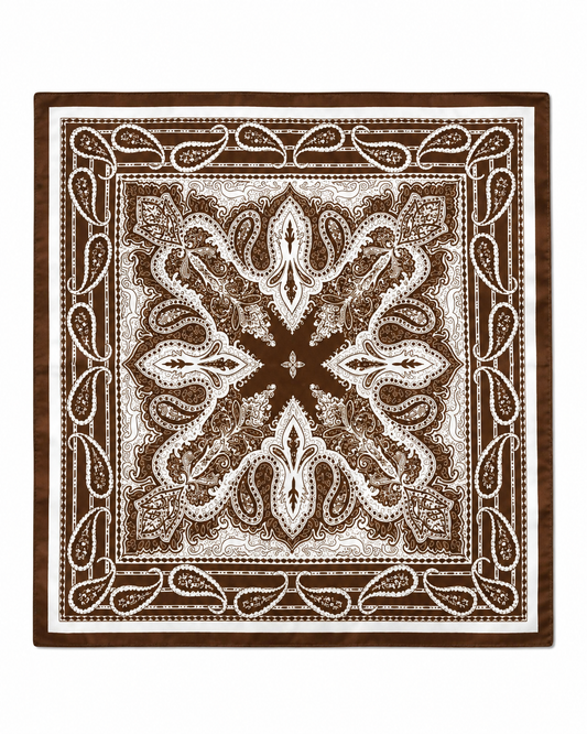 Cocoa Heritage Paisley Bandana
