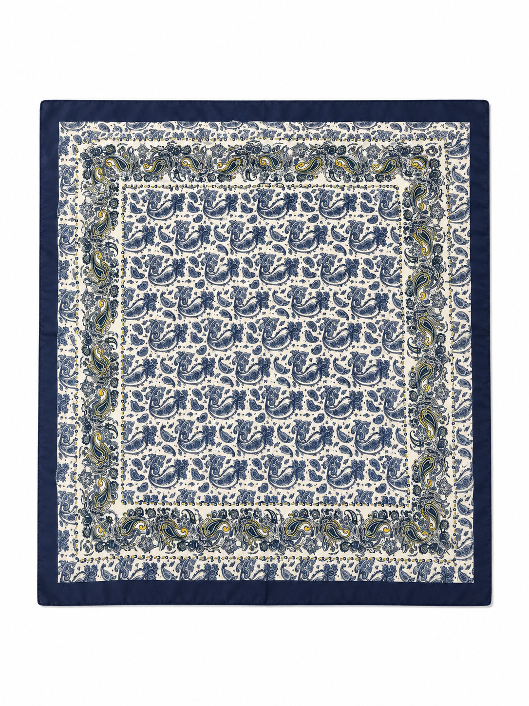 Indigo Gold Paisley Bandana