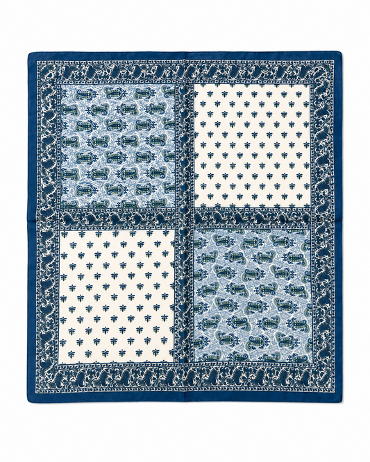 Indigo Patchwork Bandana