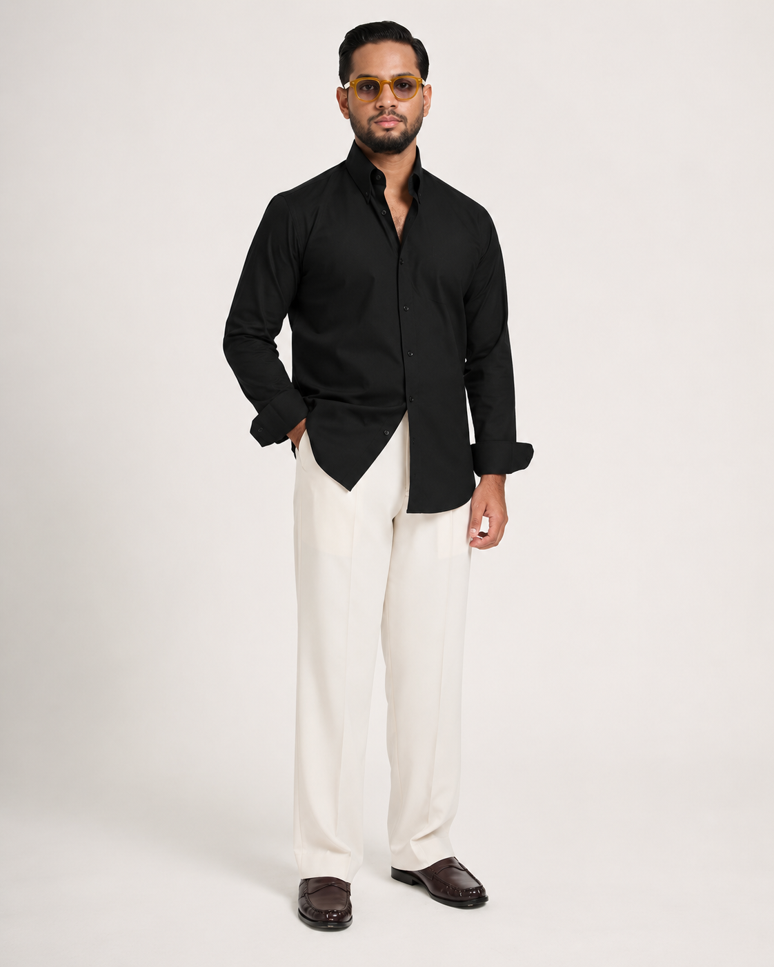 Black Button Down Formal Shirt