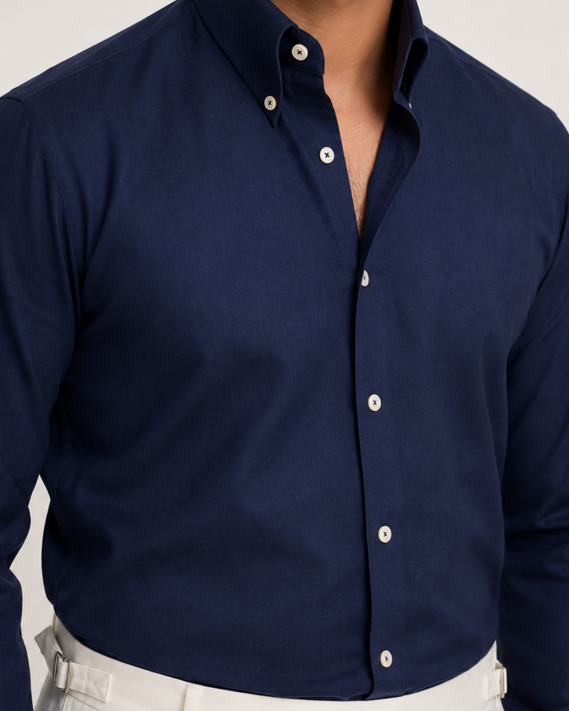 Navy Button Down Formal Shirt