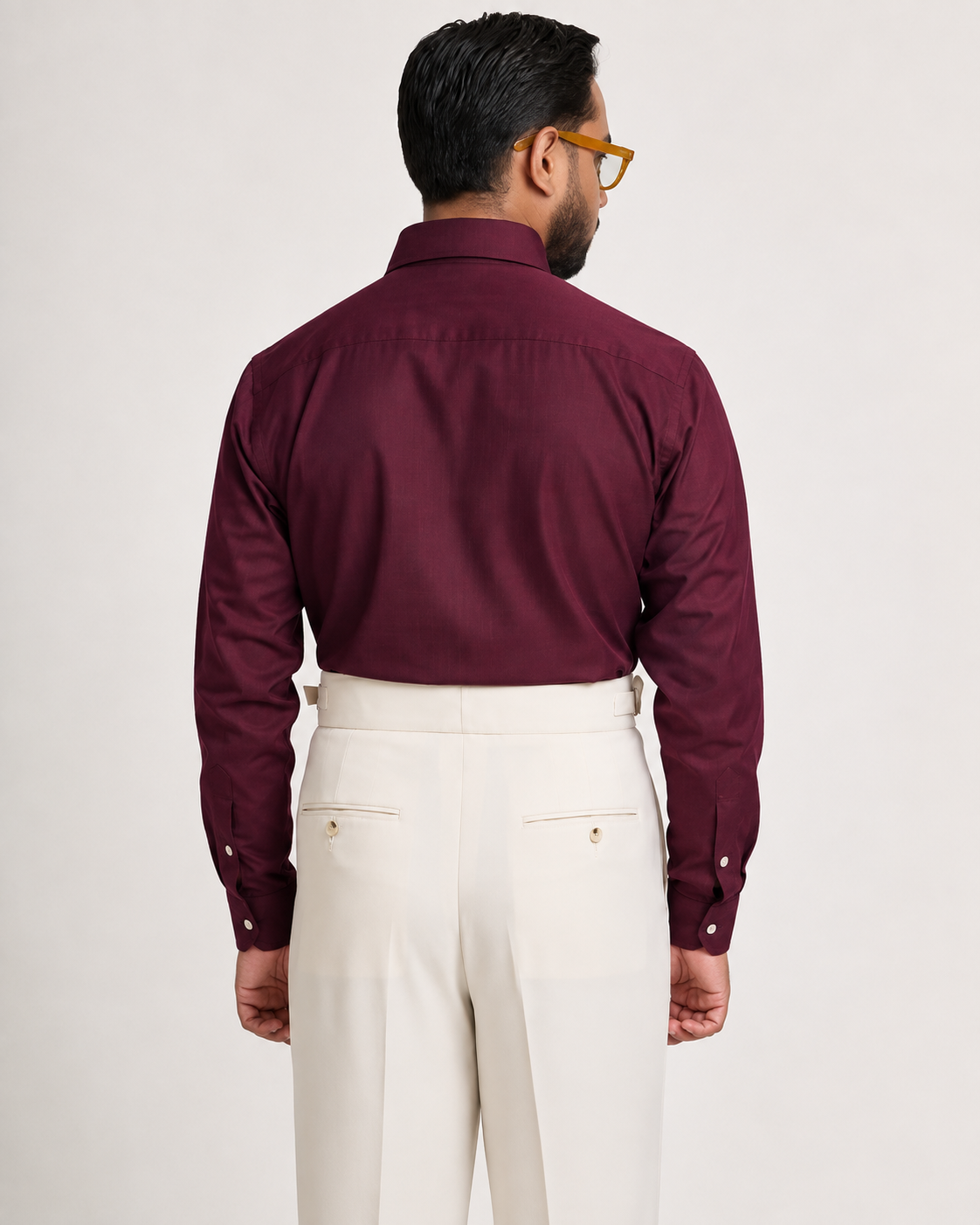 Burgundy Button Down Formal Shirt