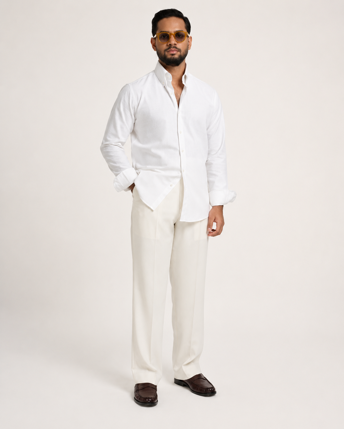 White Button Down Formal Shirt