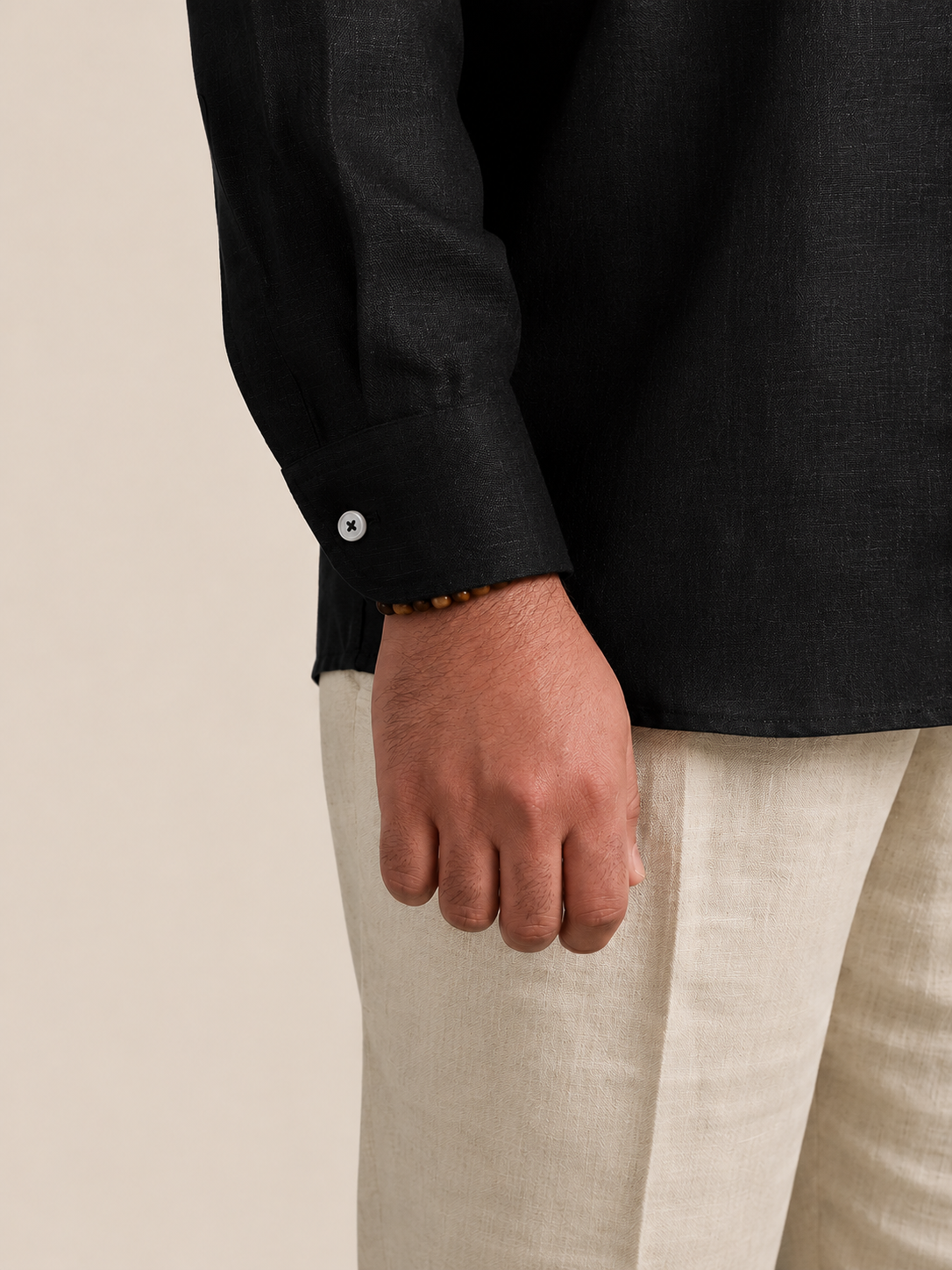 Black full sleeve cuban