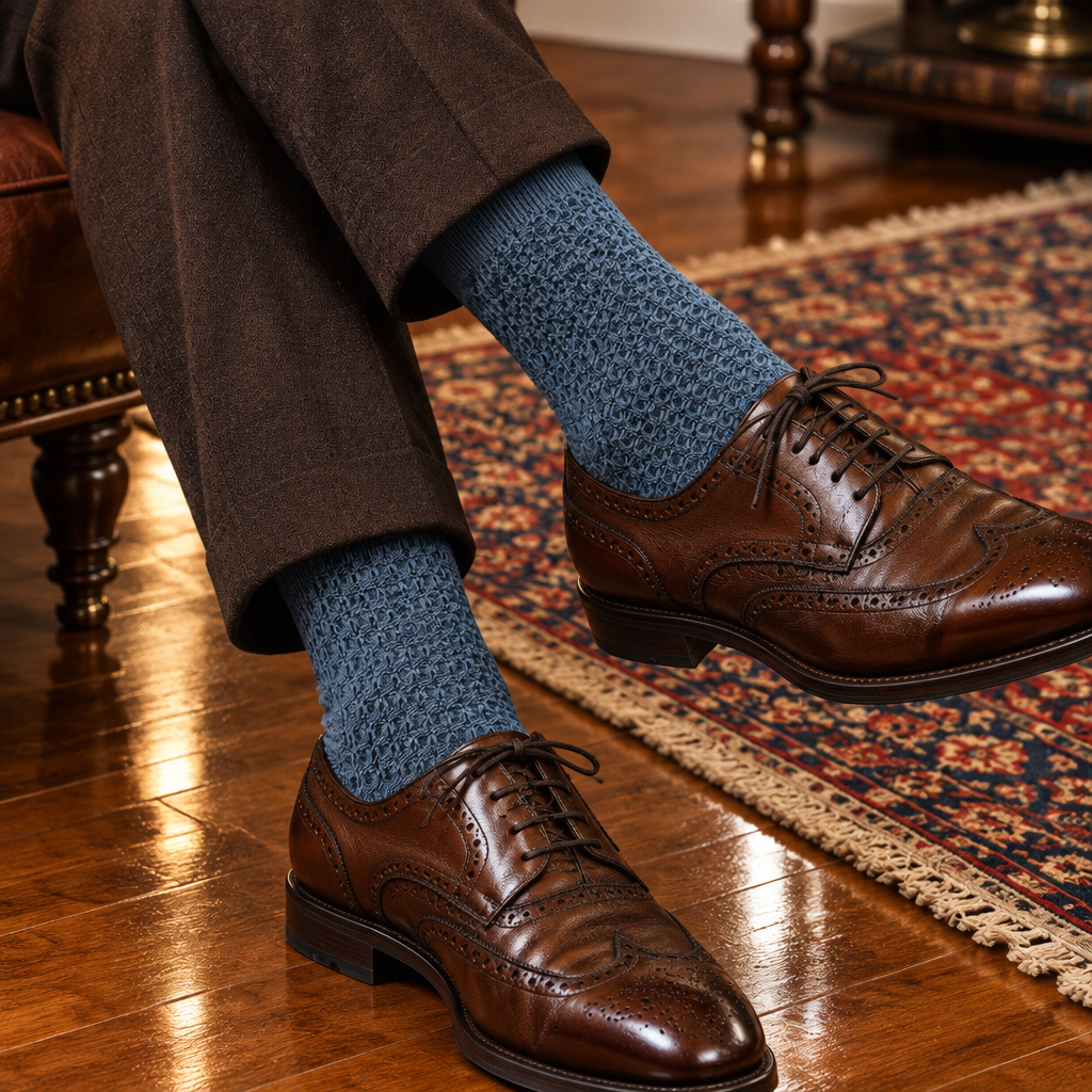Cozy Blue Socks