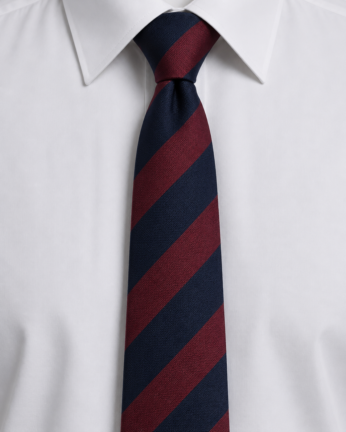 Heritage Navy & Burgundy Repp Tie