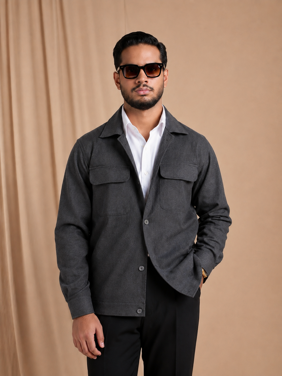 Charcoal  Shacket.