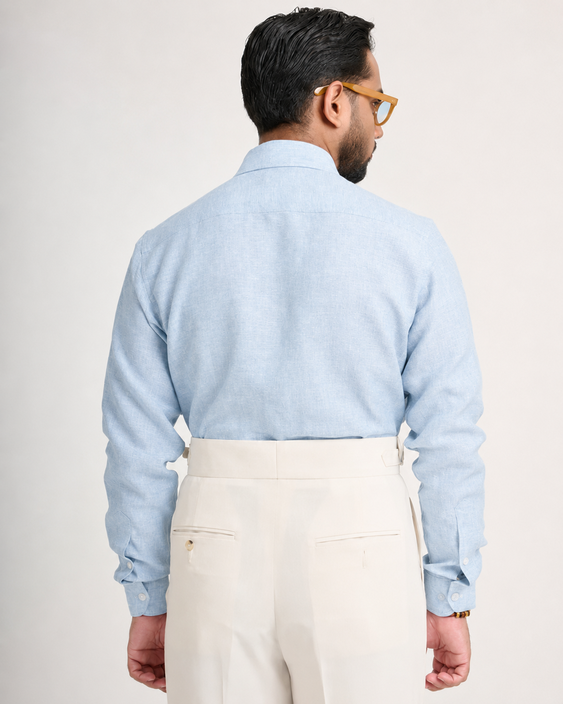 Breeze Blue Linen Shirt