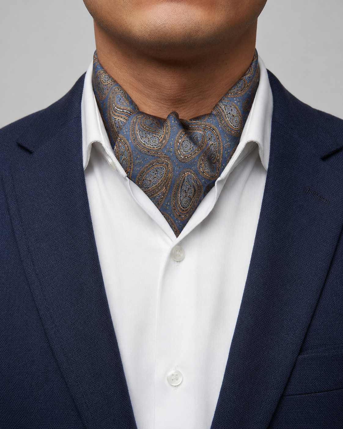 Vintage Blue Ascot