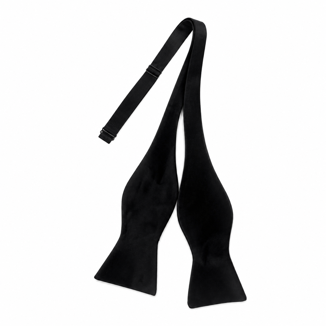 Black Silk Self-Tie Bow Tie
