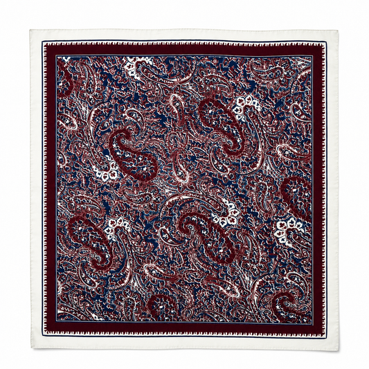 Silver Tide Paisley Bandana