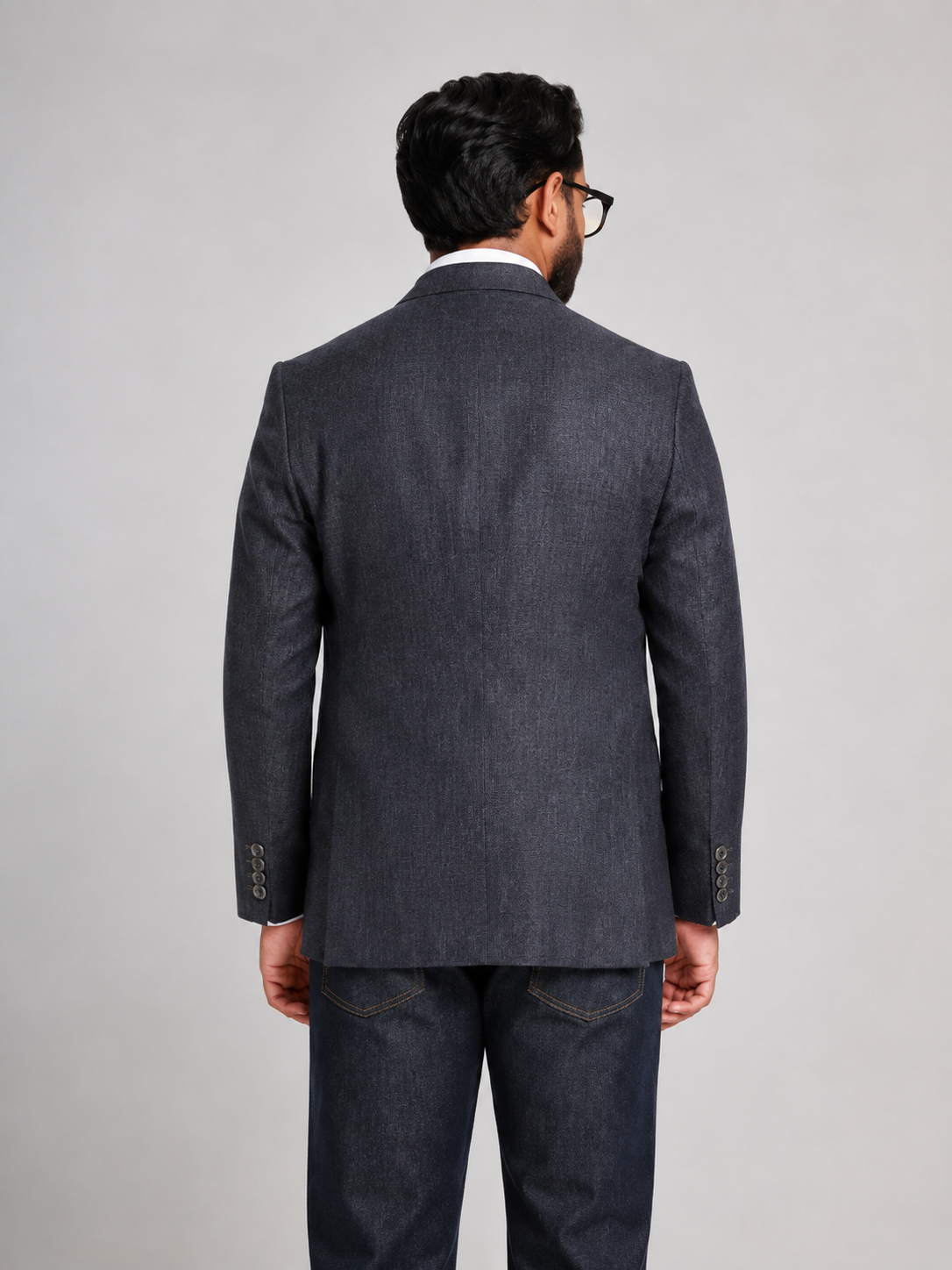 Charcoal Linen Blazer