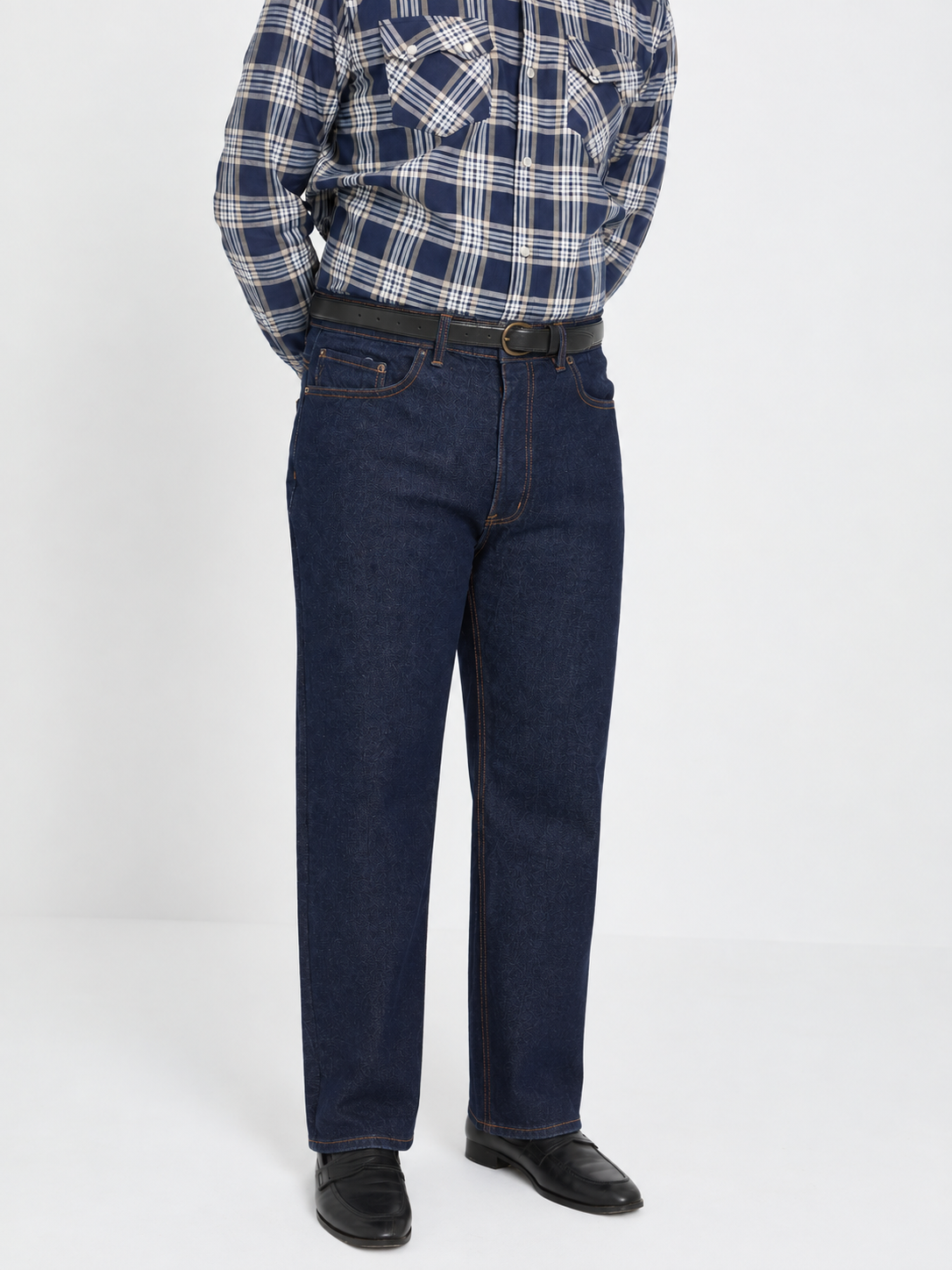 Dark Indigo Mid Rise Jeans