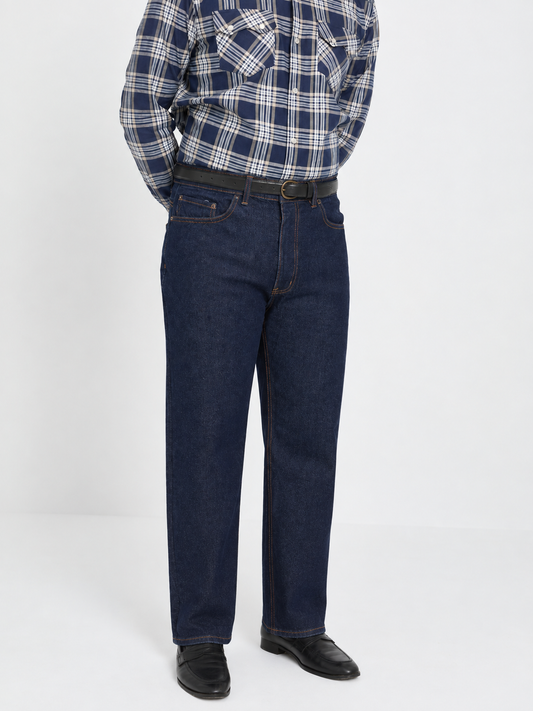 Dark Indigo Mid Rise Jeans
