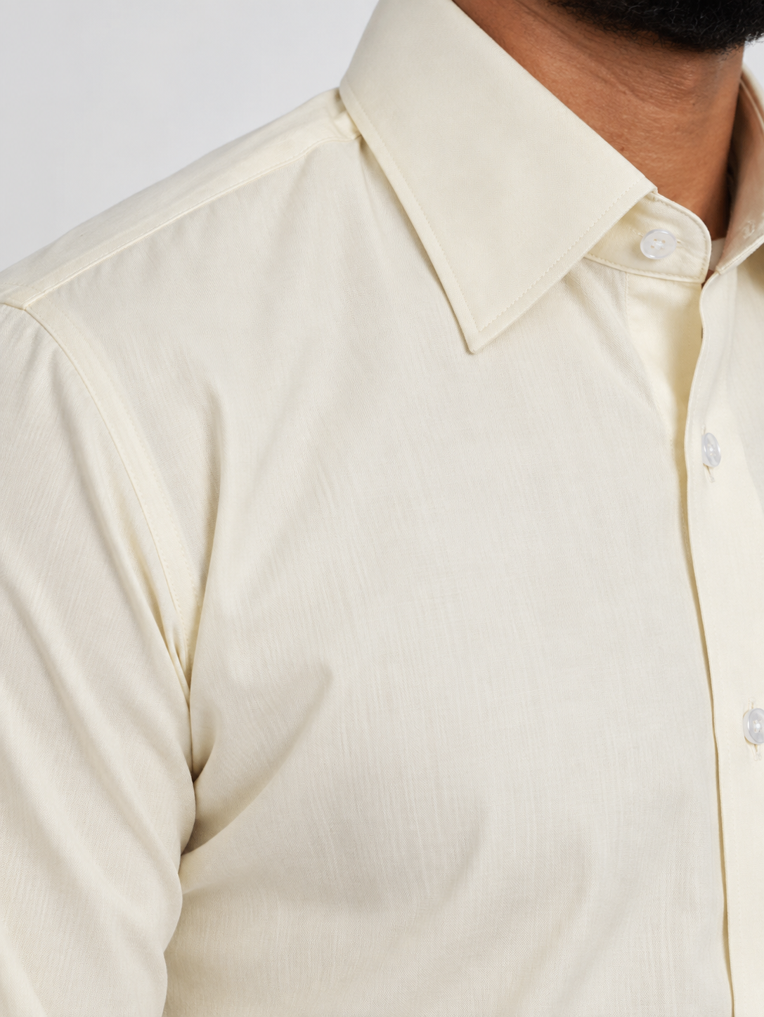 Butter Yellow Formal Shirt