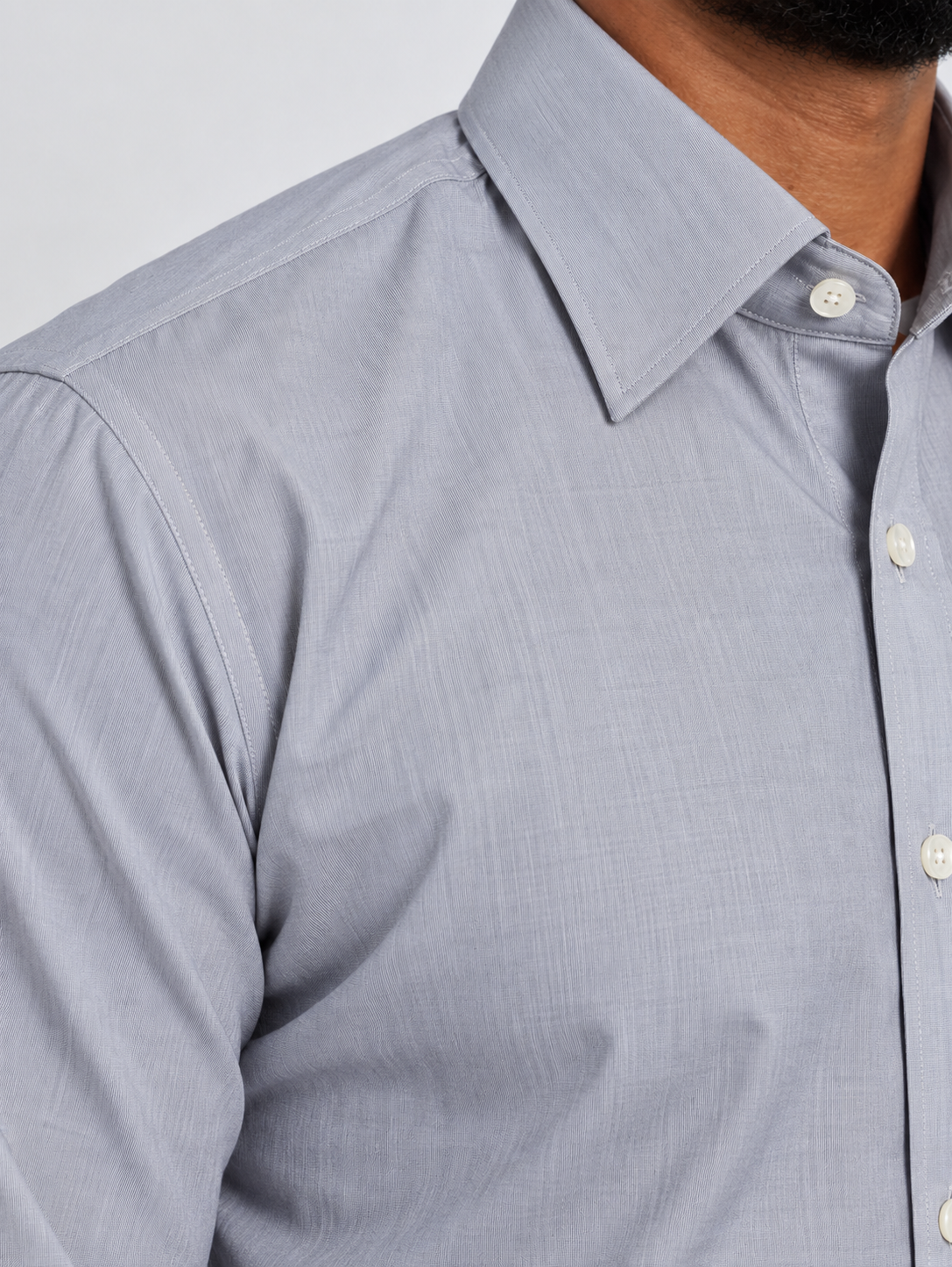 Silver Grey Formal Shirt