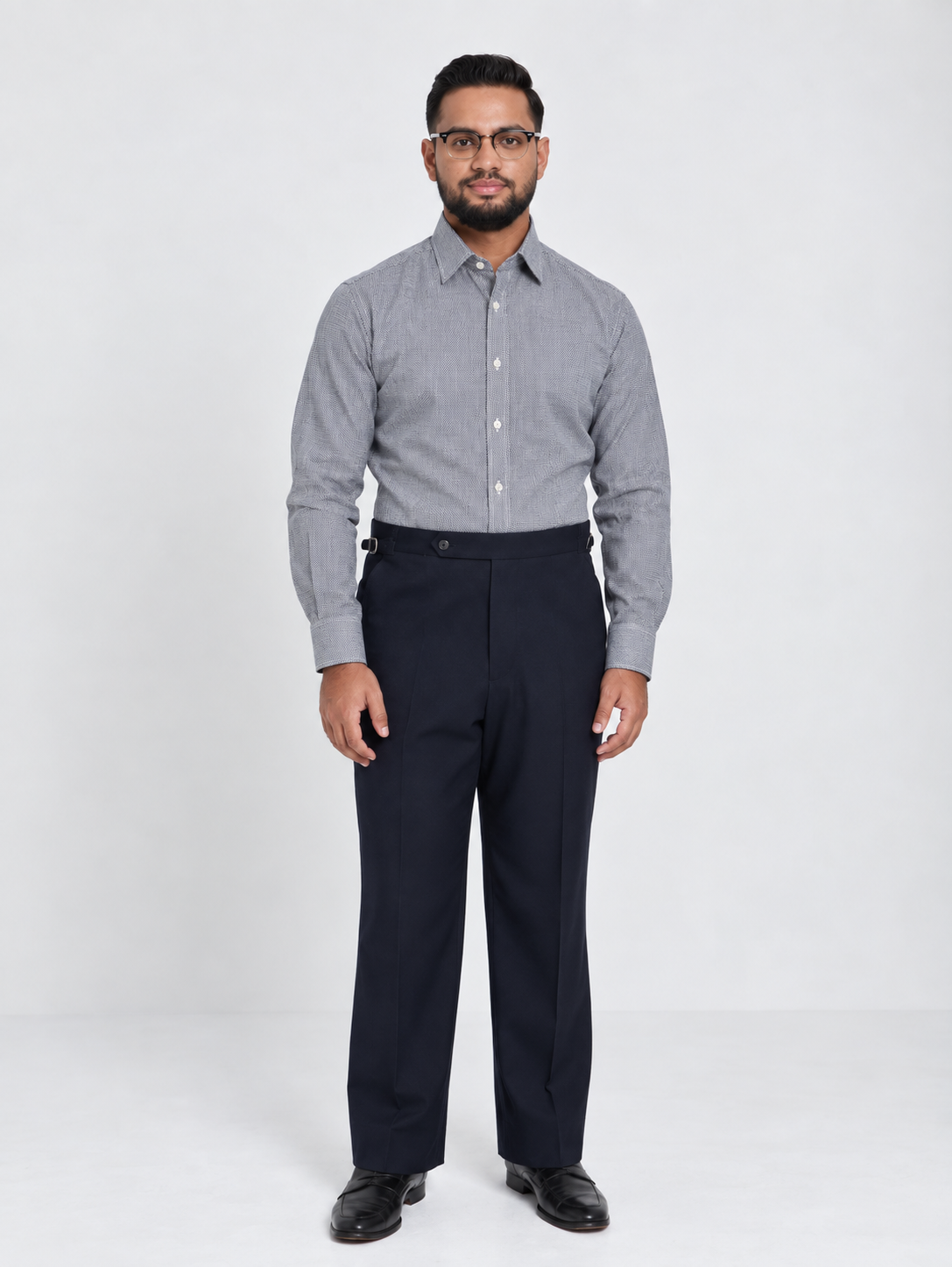Grey Birdseye Formal Shirt