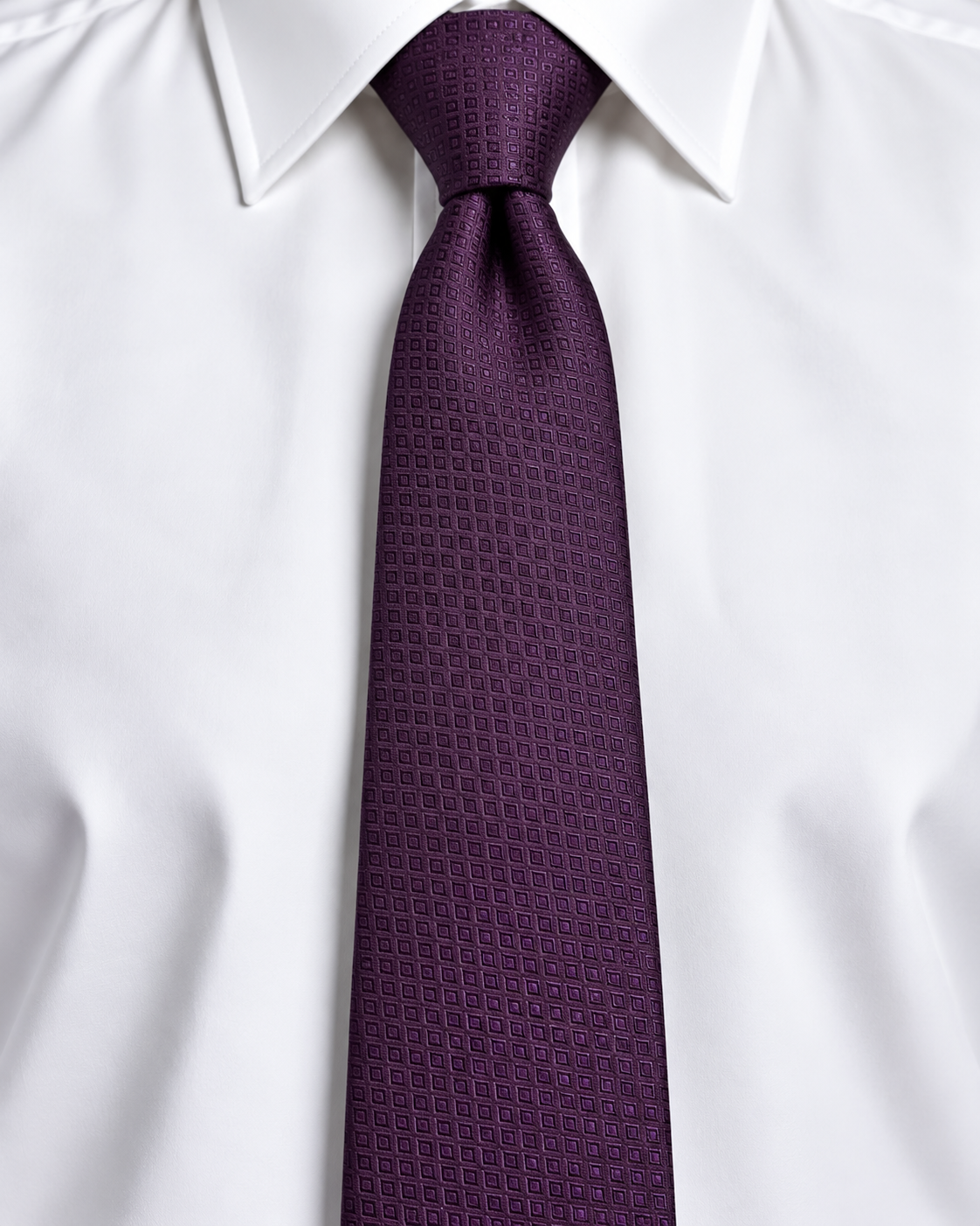 Purple Textured Tie