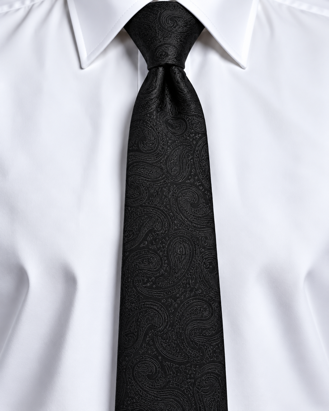 Black Paisley Tie