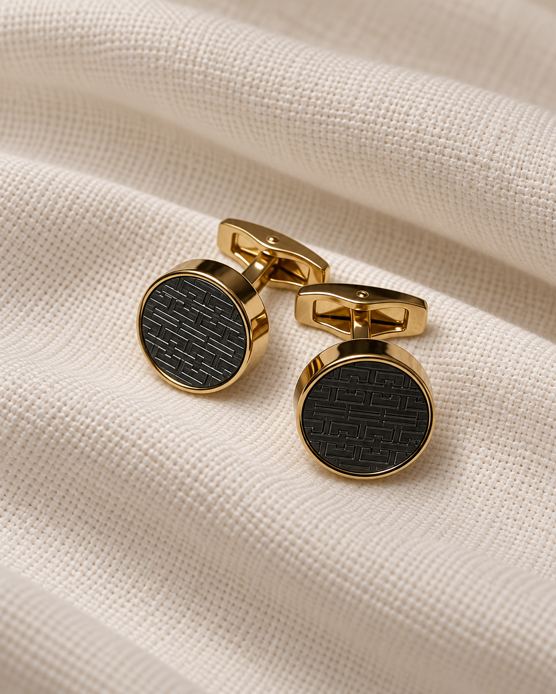 Gold Maze Cufflinks