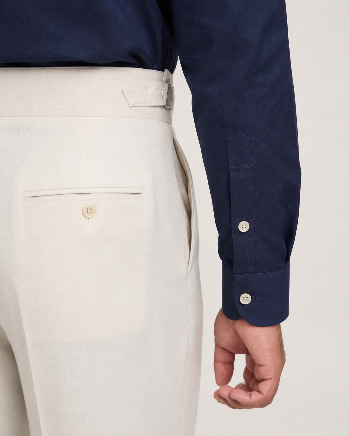Navy Button Down Formal Shirt