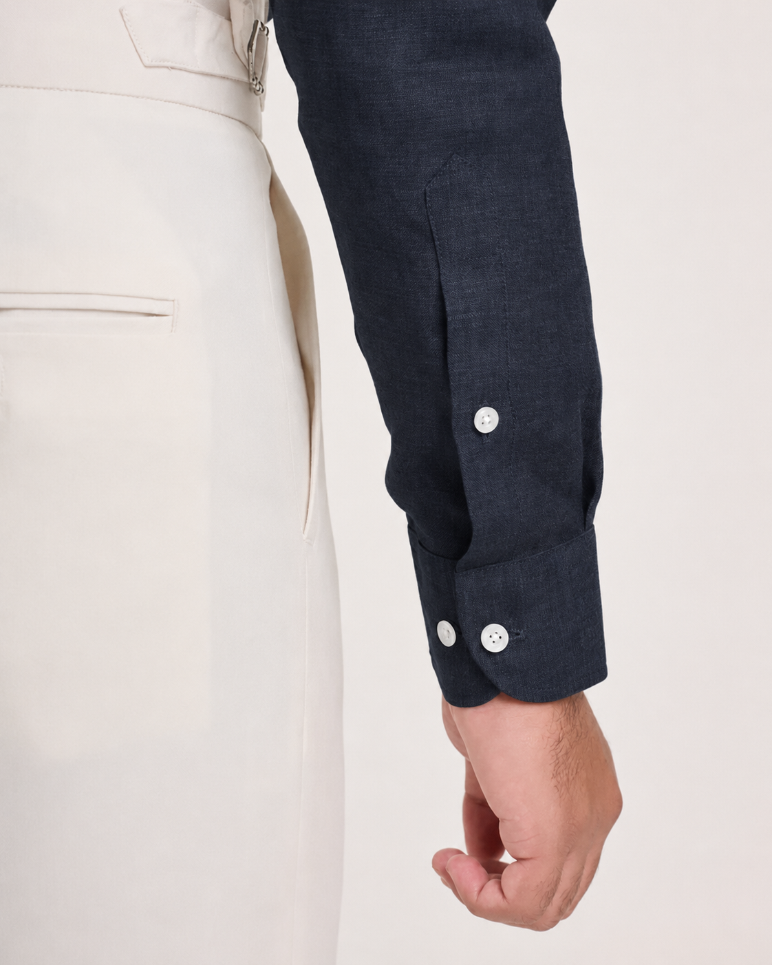 Dark Navy Linen Shirt
