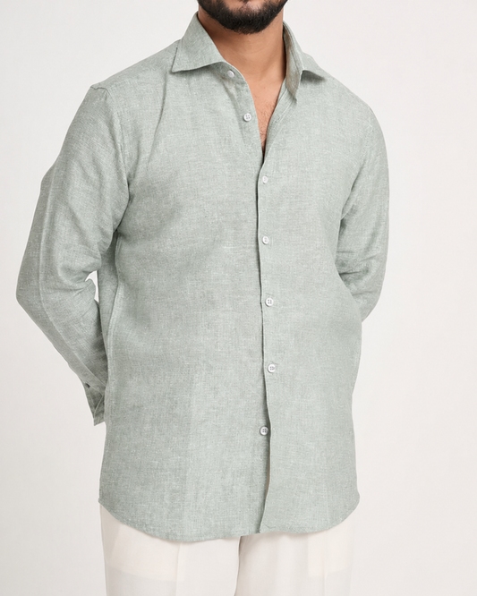Sage Green Linen Shirt