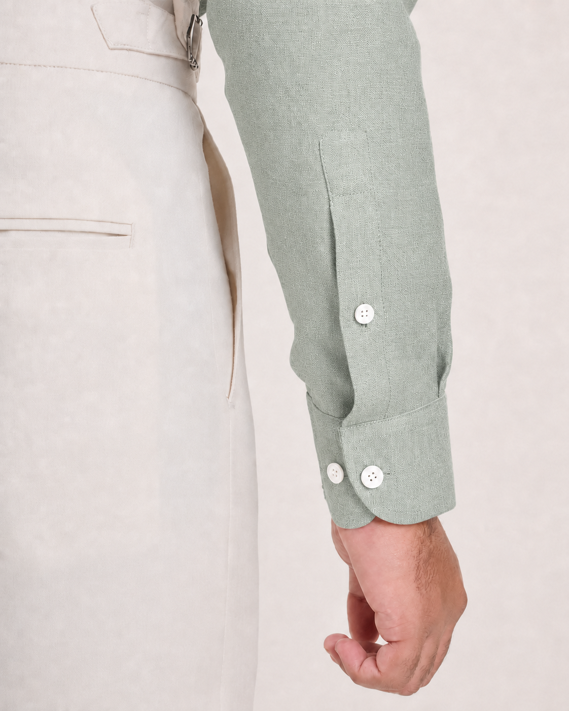 Sage Green Linen Shirt