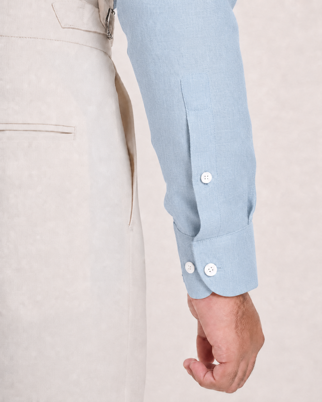 Breeze Blue Linen Shirt
